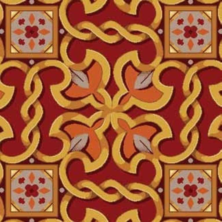 OS 08 159 - 09 Bordo Desenli Otel Halısı