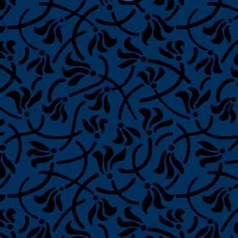 OS 10 098 - 07 Lacivert Desenli Otel Halısı