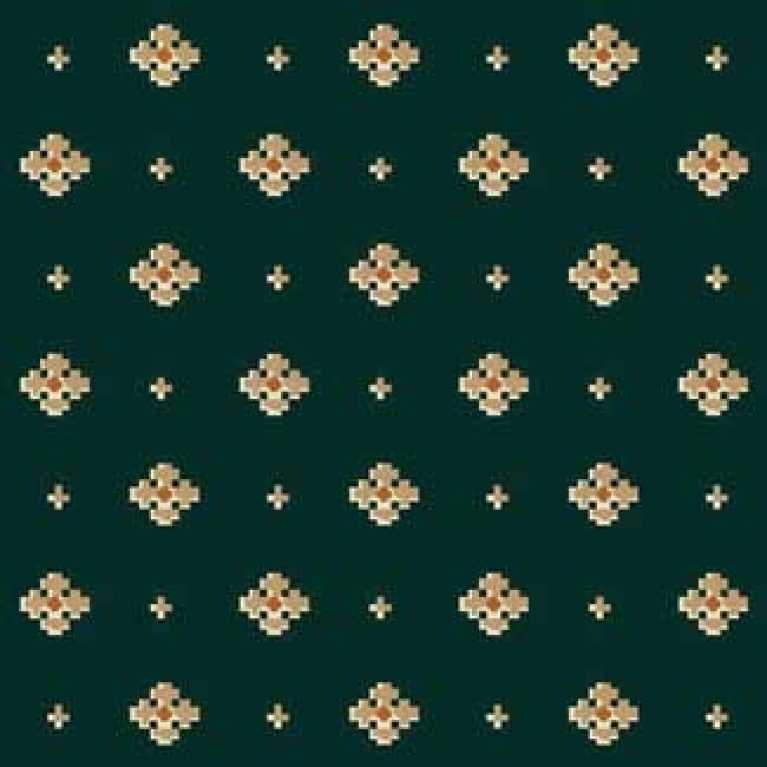 OS 11 064 - 05 Yeşil Desenli Otel Halısı