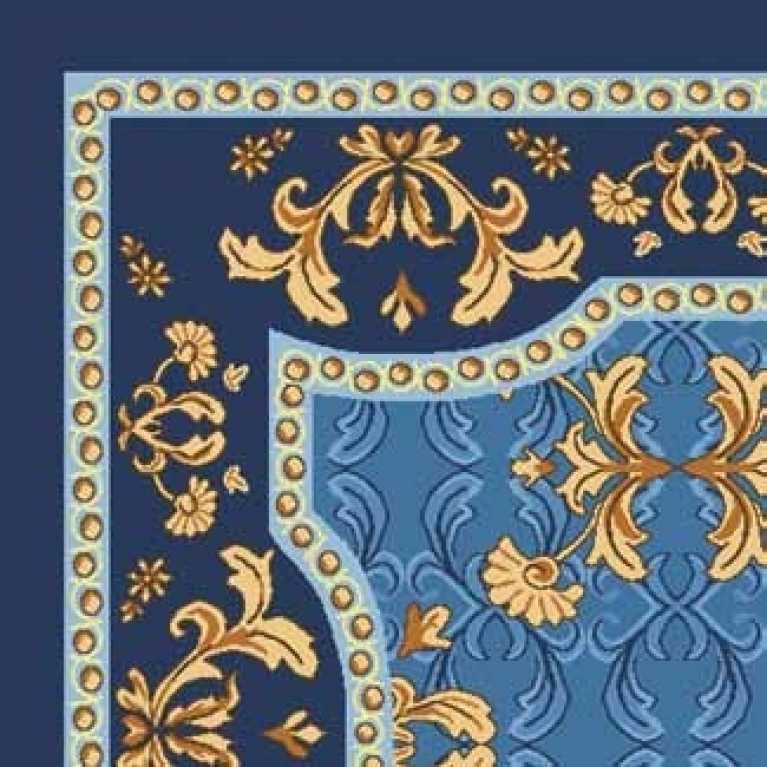 OS 11 096 - 07 Turkuaz Desenli Otel Halısı