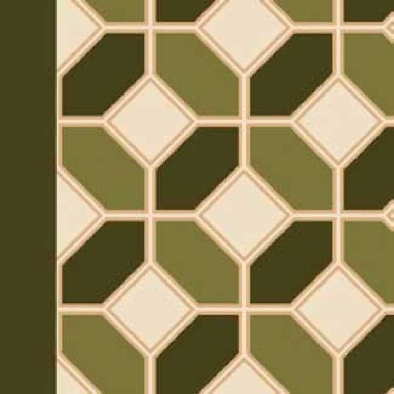 S07 187 - 09 Açık Yeşil Desenli Hotel Halısı