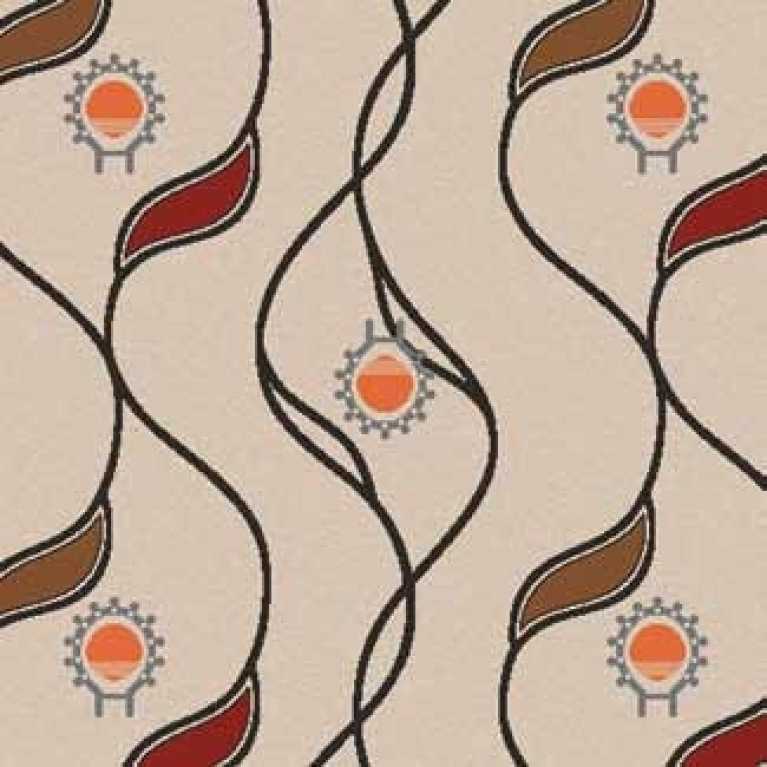 S11 054 - 01 Bej Desenli Hotel Halısı